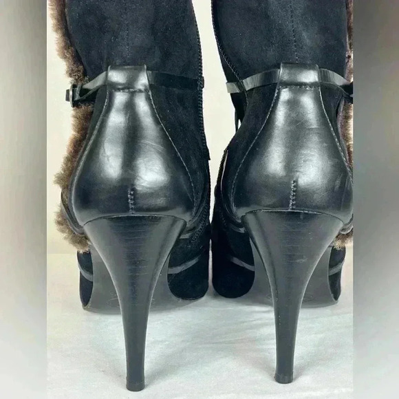 Circa Joan & David Dulcinea Black Suede Mid Calf Boot Women’s Size 8.5 Medium - Picture 5 of 16